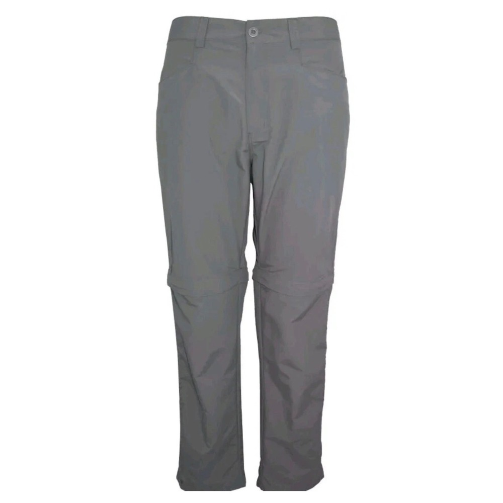 White Sierra Mens Convertible Hiking Pants Gray Zip Off Shorts Size M 30 Inseam